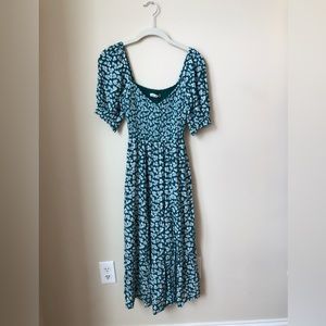 Abercrombie Smocked Midi Dress